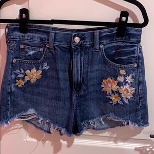 Denim shorts